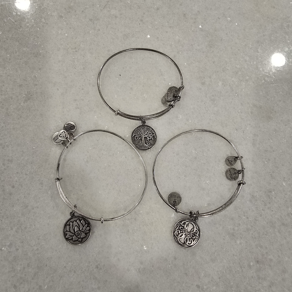 Alex and Ani Silver Charm Bracelets Set